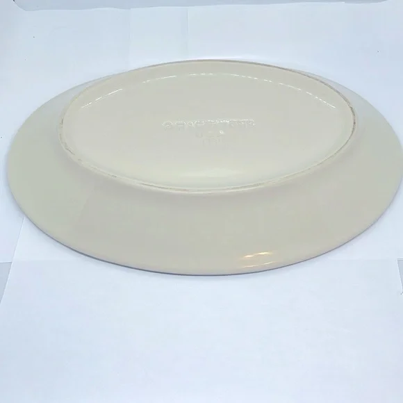 1994 Hartstone Pottery Serving Platter, Hard to Find Woodland Pattern - Picture 4 of 6